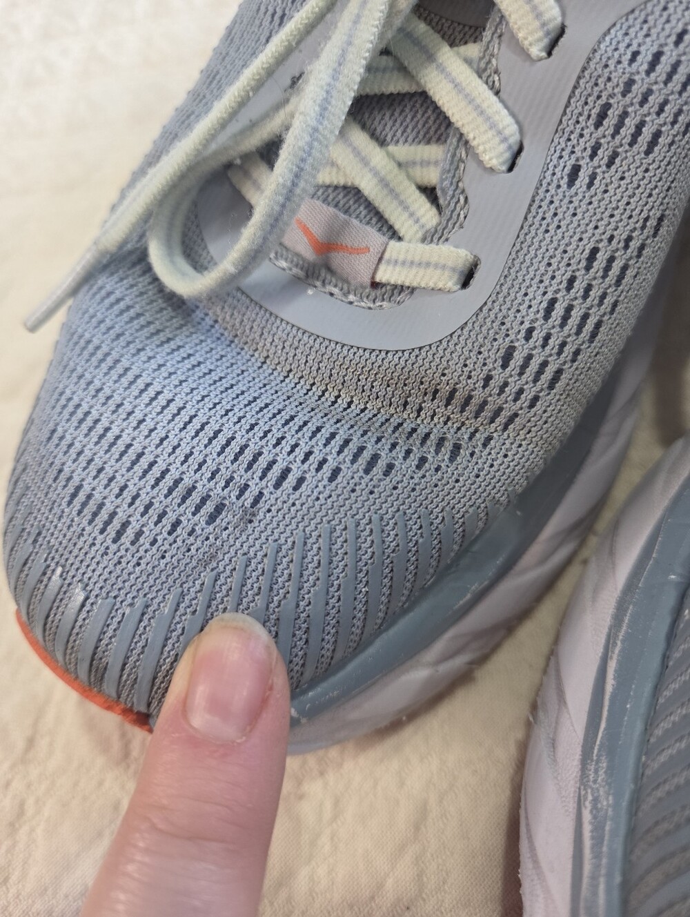 Hoka One One Bondi 7 Women's Size 7 Light Blue Sneakers Running Athletic Shoes - Picture 4 of 15